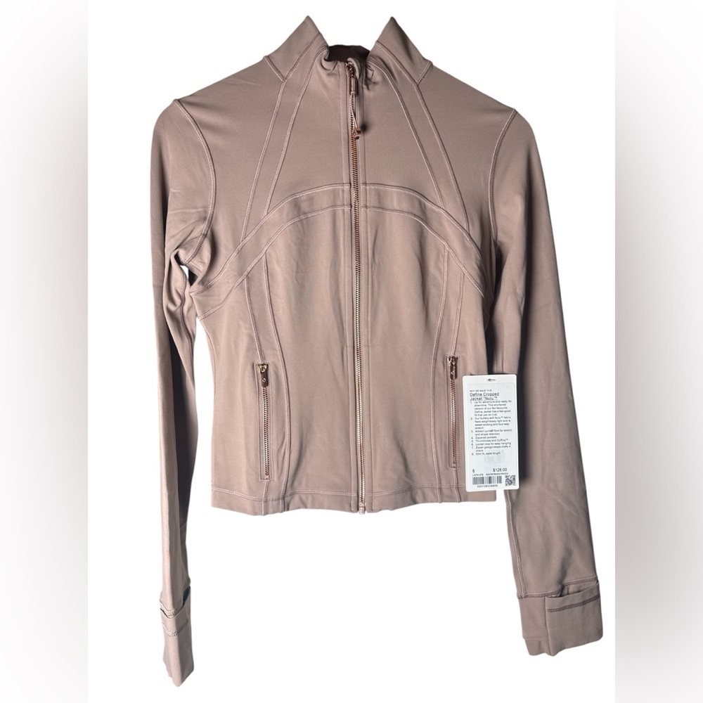 ✨ Lululemon NWT Size 8 Nulu Cropped Define Jacket Ashton Rose ✨ - Picture 8 of 11